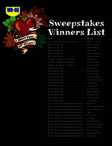 Share the Love Sweeps Winners.indd