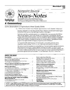 Nonpoint Source News-Notes, March/April 1995, Issue 40