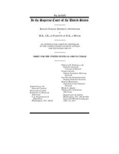 NoIn the Supreme Court of the United States RIDLEY SCHOOL DISTRICT, PETITIONER v. M.R., J.R., AS PARENTS OF E.R., A MINOR