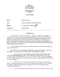 Office of The City Attorney City of San Diego MEMORANDUM MSS9[removed]