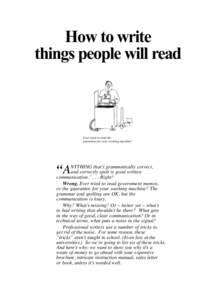 How to write things people will read