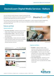 Kaltura Datasheet-D2L-2013_web