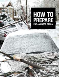 HOW TO PREPARE FOR A WINTER STORM How to Prepare for a Winter Storm