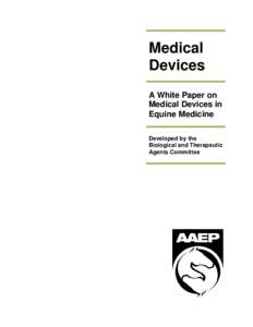     Medical Devices  A White Paper on