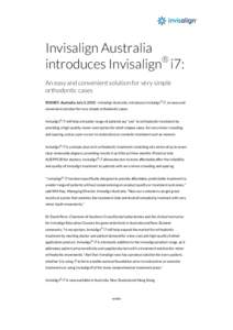 Microsoft Word - Invisalign Australia introduces Invisalign i7.docx