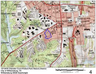 [removed]Chandler Court-Pollard Park Historic District City of Williamsburg, VA Williamsburg USGS Quadrangle