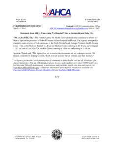 RICK SCOTT GOVERNOR FOR IMMEDIATE RELEASE April 14, 2014