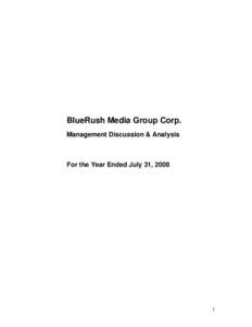 Microsoft Word - BlueRush -  MDA Year End[removed]v7.doc