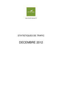 www.biarritz.aeroport.fr  STATISTIQUES DE TRAFIC