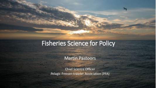 Fishery / International Council for the Exploration of the Sea / Fisheries science / Sustainable fishery