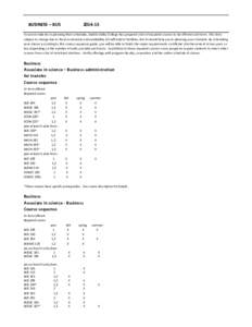 BUSINESS – BUS[removed]To assist students in planning their schedules, Diablo Valley College has prepared a list of required courses to be offered each term. This list is subject to change due to fiscal constraints an