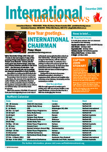 International Nuffield News DecemberInternational Chairman - PETER NIXON - PO Box 69, Moora, Western Australia 6510 - 