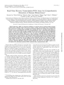 JOURNAL OF CLINICAL MICROBIOLOGY, Feb. 2008, p. 533–/$08.00⫹0 doi:JCMCopyright © 2008, American Society for Microbiology. All Rights Reserved. Vol. 46, No. 2