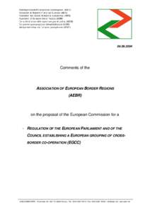 [removed]Comments of the ASSOCIATION OF EUROPEAN BORDER REGIONS (AEBR)