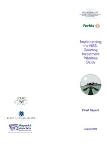Implementing the NSS: Gateway Investment Priorities Study