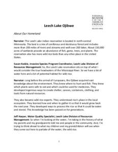 Microsoft Word - Leech Lake Ojibwe Homelands.doc