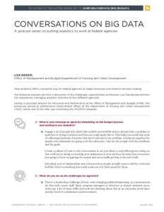 Conversations on Big Data: Lisa Danzig