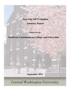 :  Year One Self-Evaluation Summary Report  Prepared for the