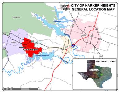 CITY OF HARKER HEIGHTS GENERAL LOCATION MAP Fort Hood 36 U