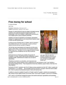 Free money for school - Features - Ka Leo The Voice - University of Hawaii-Manoa Ka Leo O Hawaii