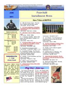 Fairchild Installment News JUNE 2011