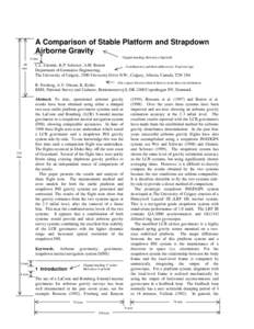 A Comparison of Stable Platform and Strapdown Airborne Gravity Chapter heading: Helvetica 18pt bold 6 mm 48