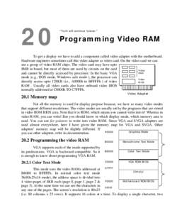A to Z of C :: 20. Programming Video RAM