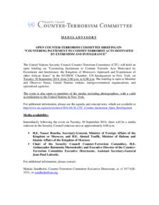 Terrorism / Central Intelligence Agency / International relations / National security / United Nations Security Council Counter-Terrorism Committee / Counter-terrorism / Definitions of terrorism