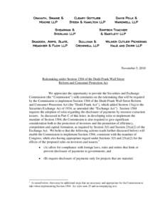 United States Securities and Exchange Commission / Law / 73rd United States Congress / Business / United States corporate law / Dodd–Frank Wall Street Reform and Consumer Protection Act / U.S. Securities and Exchange Commission / Securities Act / Securities Exchange Act / United States securities law / Financial regulation / SEC filings