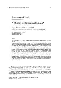 Finite automata / Timed automaton / Muller automaton / Deterministic automaton / Finite-state machine / Regular language / Nondeterministic finite automaton / Alphabet / Automata theory / -automaton