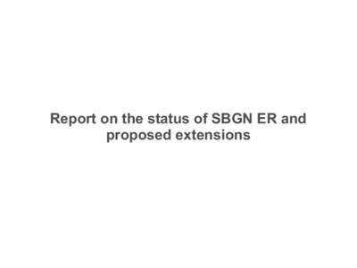Report on the status of SBGN ER and proposed extensions Graphs are everywhere in biology  Can-this be understood by biologists?