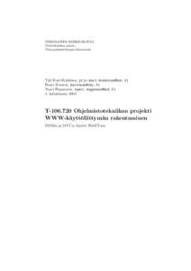 TEKNILLINEN KORKEAKOULU Tietotekniikan osasto Tietojenk¨ asittelyopin laboratorio  Yrj¨o Kari-Koskinen, 