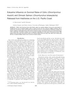 Coho salmon / Chinook salmon / Rainbow trout / Rogue River / Coastal and Estuarine Research Federation / Salmon run / Aquaculture of salmon / Fish / Salmon / Oncorhynchus