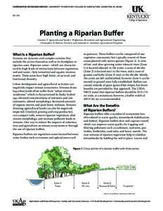 Forest management / Habitat / Riparian zone / Conservation / Riparian buffer / Plant nursery / Tree planting / Transplanting / Soil / Afforestation / Forest restoration / Panicum virgatum