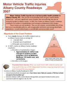 Motor Vehicle Traffic Injuries - Albany County, New York