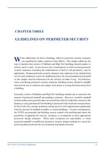 CHAPTER THREE  GUIDELINES ON PERIMETER SECURITY W