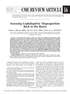 Volume 65, Number 6 OBSTETRICAL AND GYNECOLOGICAL SURVEY Copyright © 2010 by Lippincott Williams & Wilkins  CME REVIEWARTICLE