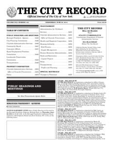 VOLUME CXLI NUMBER 122	  WEDNESDAY, JUNE 25, 2014 PROCUREMENT