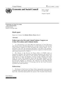 Criminal law / Corruption / Human trafficking / United Nations Office on Drugs and Crime / Crime prevention / Organized crime / Criminal justice / Transnational organized crime / International Centre for the Prevention of Crime / Crime / Law / Criminology