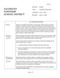 No.246  SALISBURY TOWNSHIP SCHOOL DISTRICT