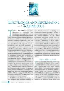 CHAPTER XXXVI  ELECTRONICS AND INFORMATION TECHNOLOGY  T