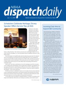 daily  NBAA Jan. 15, 2009  NBAA Schedulers & Dispatchers Conference News