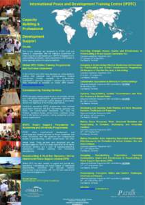 International Peace and Development Training Center (IPDTC)  Capacity Building & Professional Development