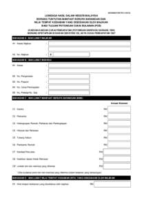 BORANG PCB/TP2LEMBAGA HASIL DALAM NEGERI MALAYSIA BORANG TUNTUTAN MANFAAT BERUPA BARANGAN DAN NILAI TEMPAT KEDIAMAN YANG DISEDIAKAN OLEH MAJIKAN BAGI TUJUAN POTONGAN CUKAI BULANAN (PCB)