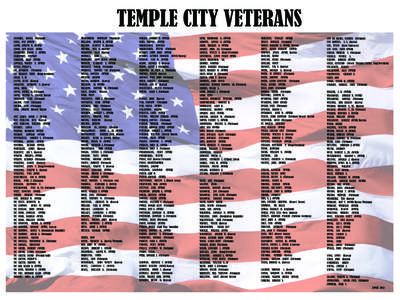 TEMPLE CITY VETERANS LEROQUE,  ROGER   (Vietnam)   LESSA,  PAT  (WWII)   LEWIS,  JOSEPH  H.  (WWII)   LEWIS,  ROY  EVANS   (WWI)   LIBBRECHT,  FRANK  A.  (WWII)  