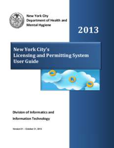 New York City Department of Health and Mental Hygiene 2013