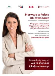 Pierwsze w Polsce OC zawodowe kosmetyczek i kosmetologów Przejrzysta polisa zawiera listę procedur zabiegowych