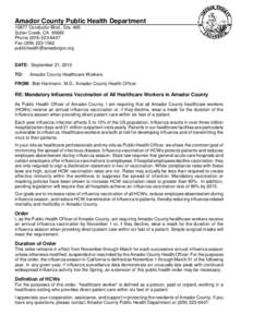 Amador County Public Health Department[removed]Conductor Blvd., Ste. 400 Sutter Creek, CA[removed]Phone[removed]Fax[removed]removed]