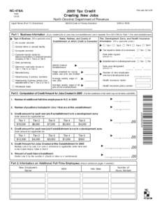 NC-478A[removed]Tax Credit Creating New Jobs  Web