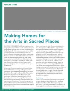 FEATURE STORY  Choral Arts Philadelphia performs Mozart in Salzburg at Saint Mark’s Episcopal Church in Philadelphia, PA. Photo by Milton Burgada Making Homes for the Arts in Sacred Places
